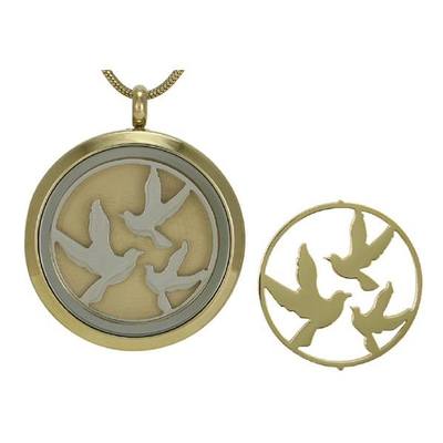 Honor Birds Cremation Pendant